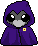 raven with cape on